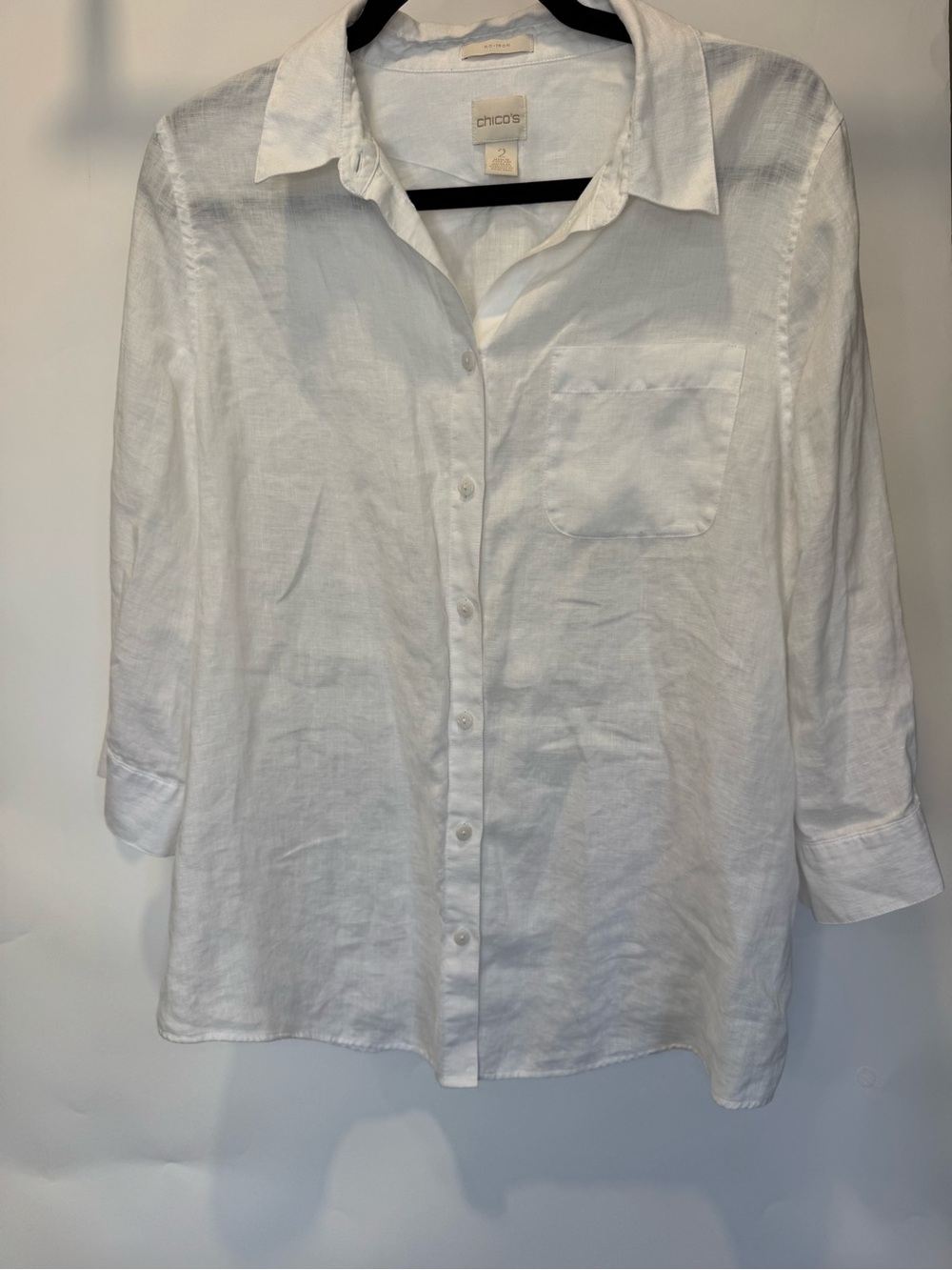 Chicos Linen Button Down